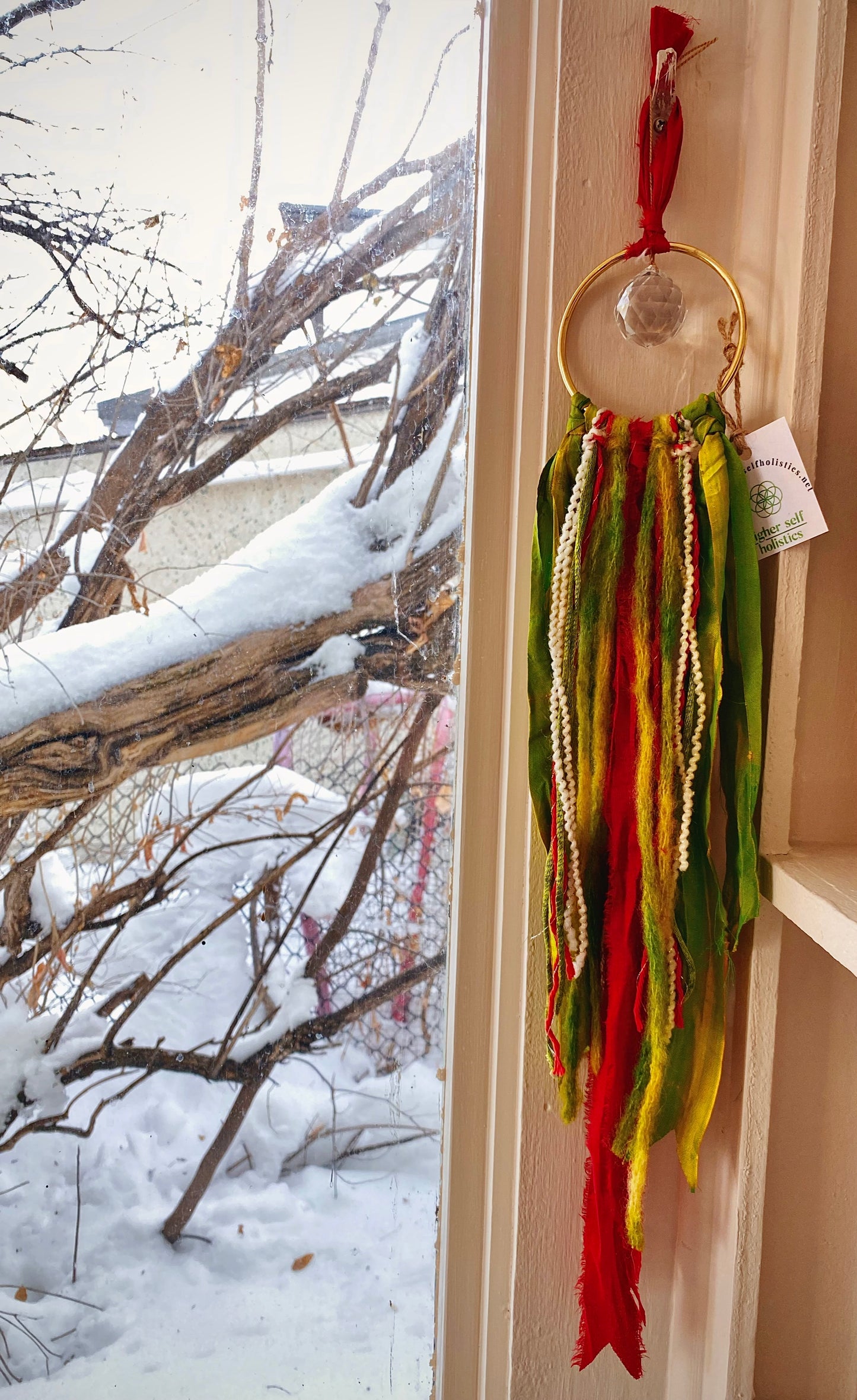 Sari Silk Christmas Suncatchers