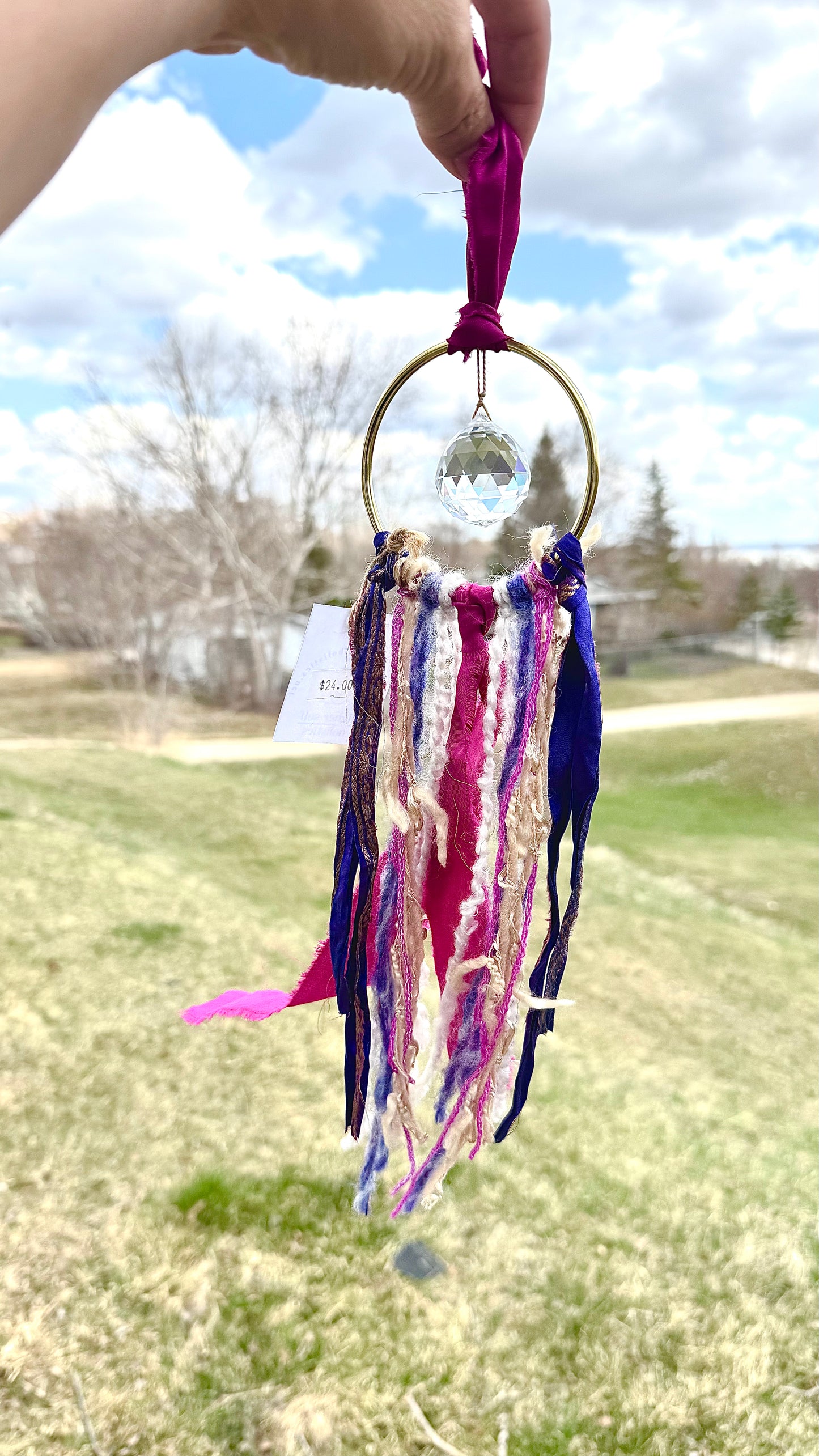 Sari Silk Suncatchers - Wildberry Skies