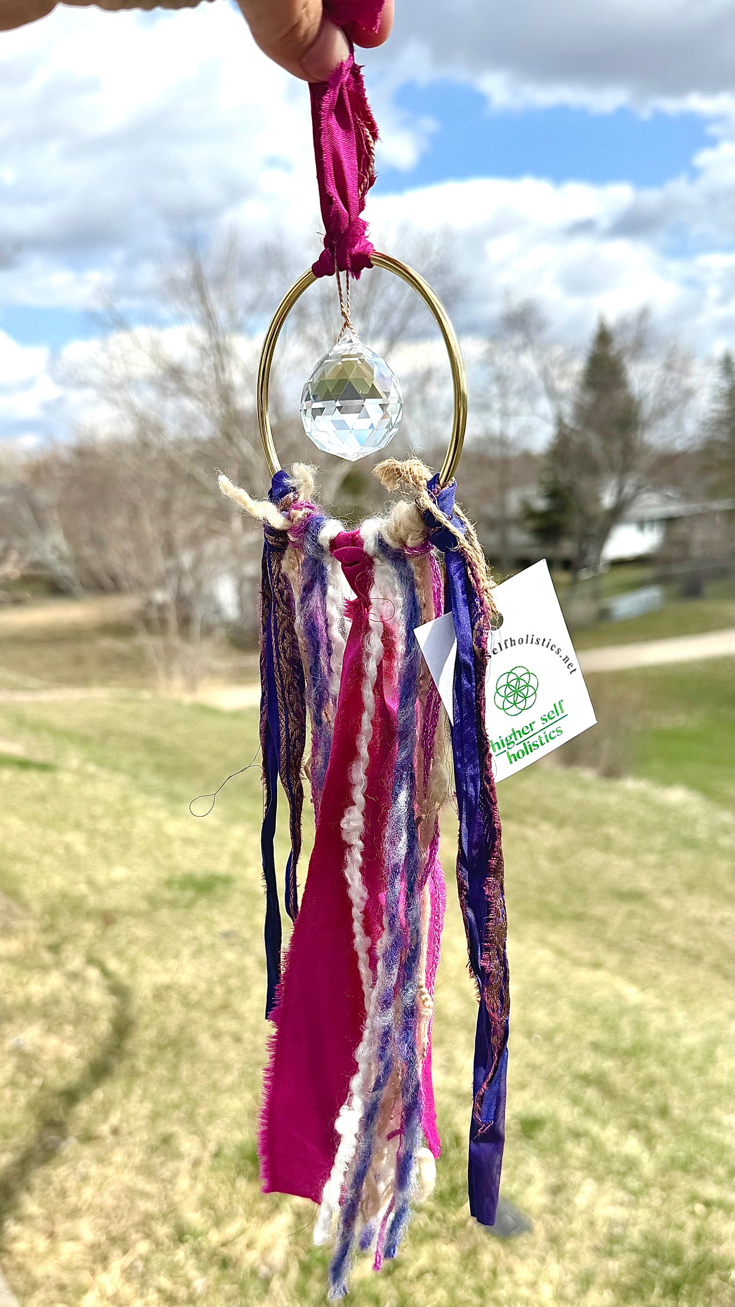 Sari Silk Suncatchers - Wildberry Skies