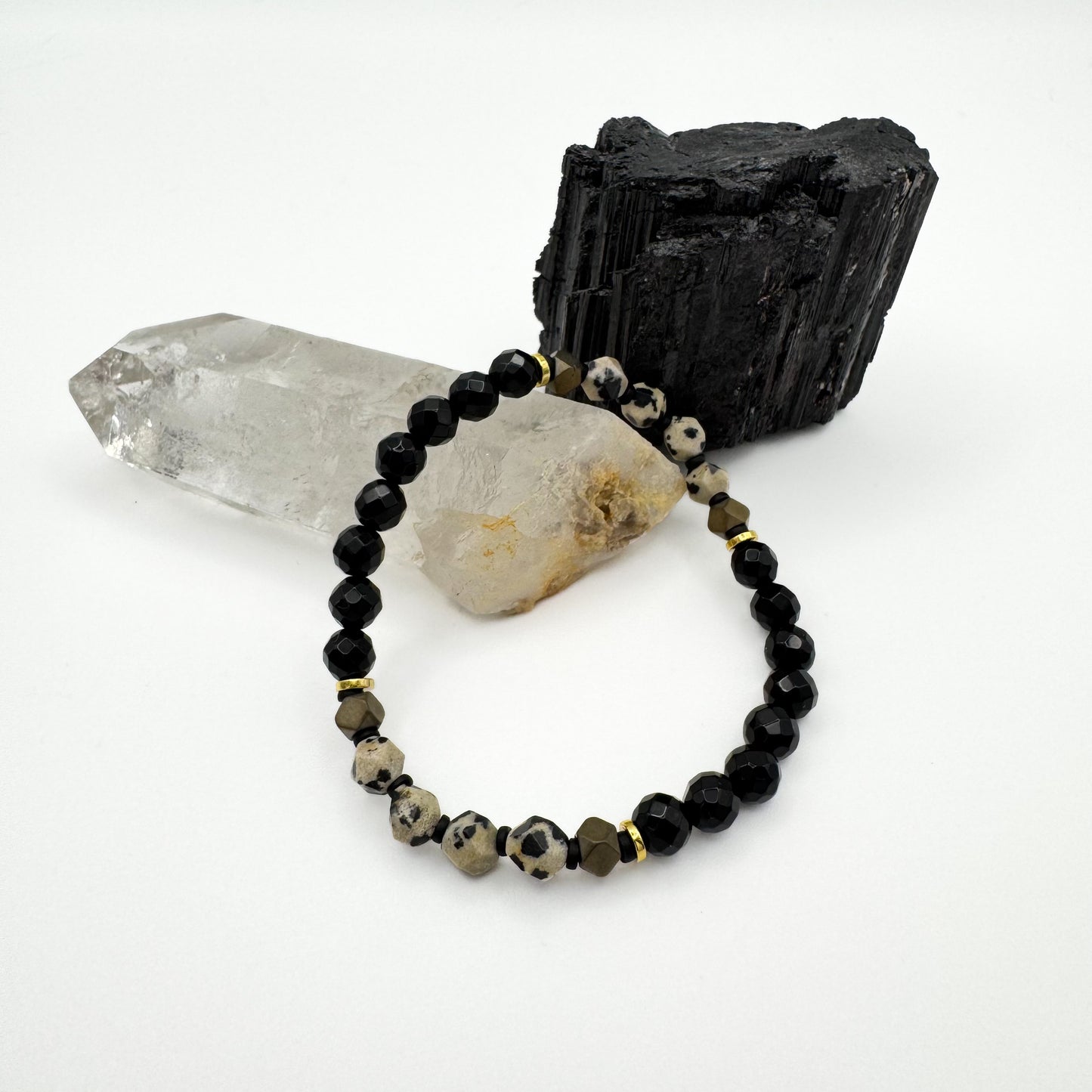 Grounded in Gold (Beaded Bracelet - 6mm)
