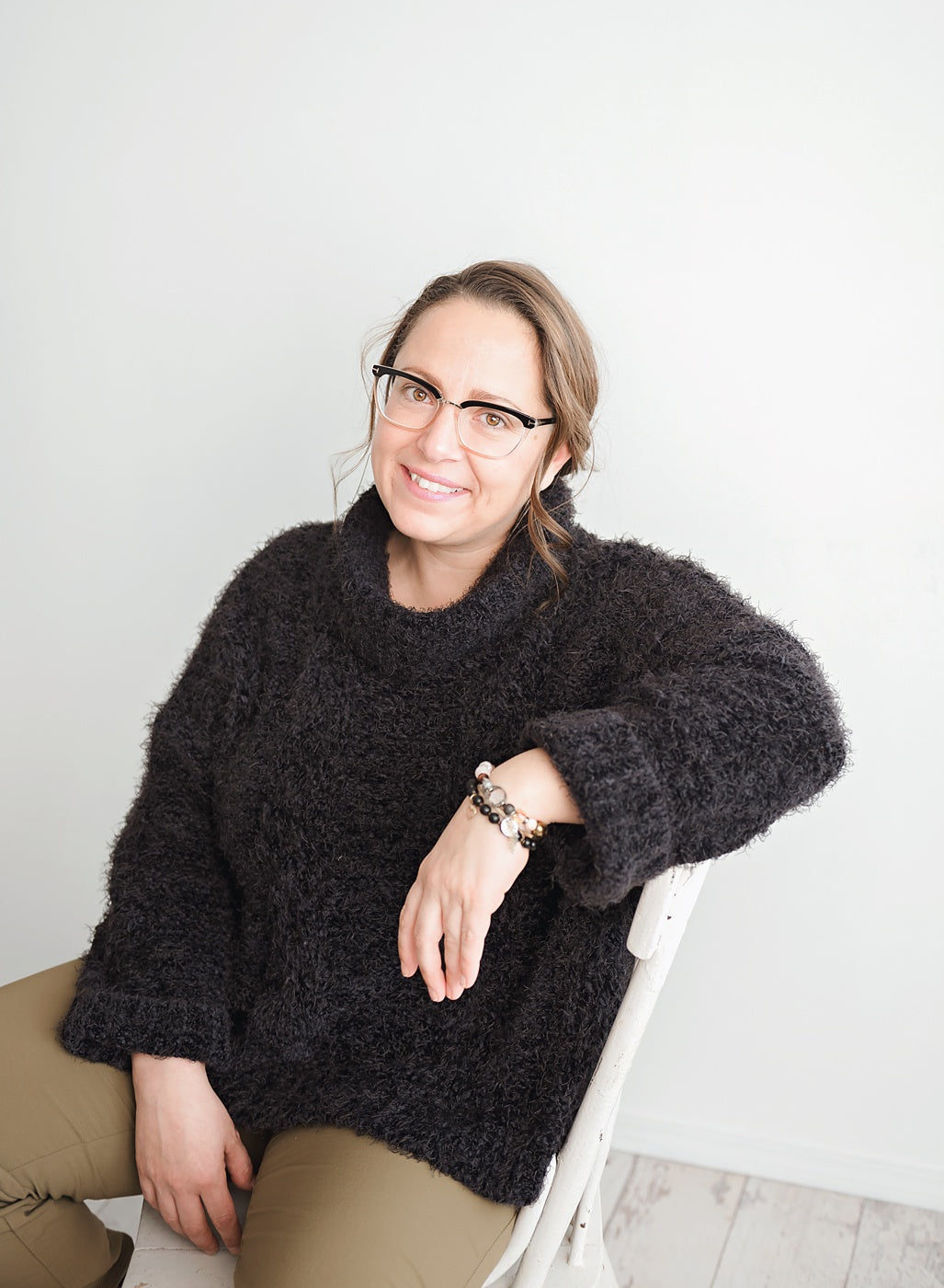 Megan, owner and maker of Blue Jeans and Pearls jewelry, Regina Saskatchewan