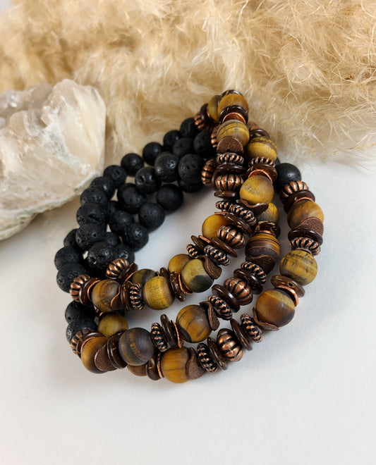 Tiger Eye Diffuser Bracelet
