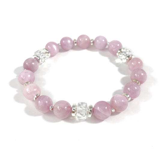 Kunzite Beaded Bracelet 8mm