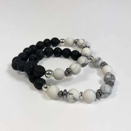 Howlite Diffuser Bracelet (8mm)
